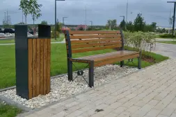 Скамейка стальная «София» без подлокотников 1,5 м